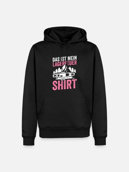 Camping Camper Caravan Geschenk - Männer Premium Bio Hoodie - Schwarz