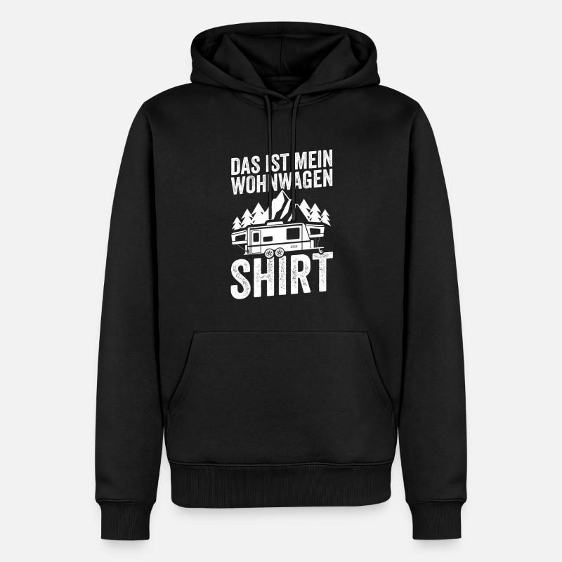 Camping Camper Caravan Geschenk - Männer Premium Bio Hoodie - Schwarz