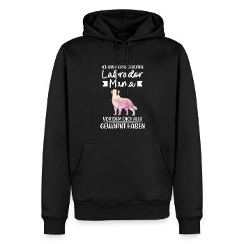 Labrador Mama Hund Labbi Mama Geschenk - Männer Premium Bio Hoodie - Schwarz - Vorne - Nico (187cm)