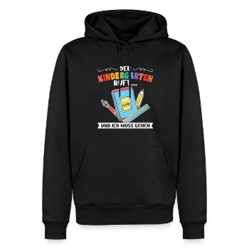 Kindergartenkind Kindergarten Kindergartenanfang G - Männer Premium Bio Hoodie - Schwarz - Vorne - Nico (187cm)