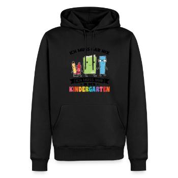 Kindergartenkind Kindergarten Kindergartenanfang G - Männer Premium Bio Hoodie - Schwarz - Vorne - Nico (187cm)