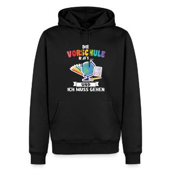 Kindergarten Vorschule Vorschulpädagoge Geschenk - Männer Premium Bio Hoodie - Schwarz - Vorne - Nico (187cm)