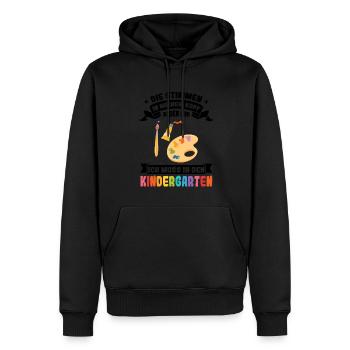 Kindergartenkind Kindergarten Kindergartenanfang G - Männer Premium Bio Hoodie - Schwarz - Vorne - Nico (187cm)