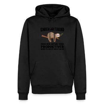 Kindergartenanfang Kindergarten Kindergartenkind G - Männer Premium Bio Hoodie - Schwarz - Vorne - Nico (187cm)