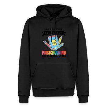 Kindergarten Vorschule Vorschulpädagoge Geschenk - Männer Premium Bio Hoodie - Schwarz - Vorne - Nico (187cm)