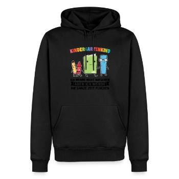 Kindergartenanfang Kindergarten Kindergartenkind G - Männer Premium Bio Hoodie - Schwarz - Vorne - Nico (187cm)