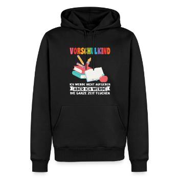 Kindergarten Vorschule Vorschulpädagoge Geschenk - Männer Premium Bio Hoodie - Schwarz - Vorne - Nico (187cm)