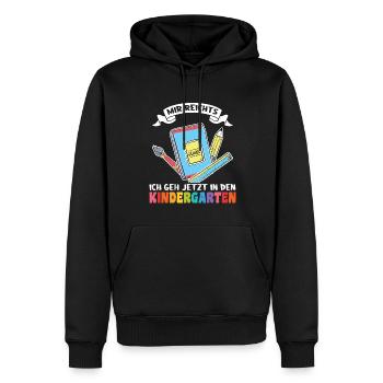 Kindergartenanfang Kindergarten Kindergartenkind G - Männer Premium Bio Hoodie - Schwarz - Vorne - Nico (187cm)
