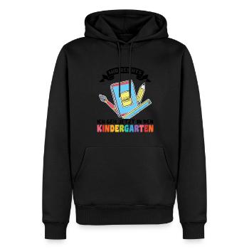 Kindergartenanfang Kindergarten Kindergartenkind G - Männer Premium Bio Hoodie - Schwarz - Vorne - Nico (187cm)