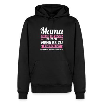 Mutter Mutter Tag Mama Geschenk - Männer Premium Bio Hoodie - Schwarz - Vorne - Nico (187cm)