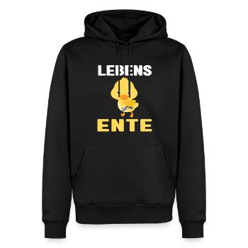 Lustig Ironie Ente Ente Sarkasmus Geschenk - Männer Premium Bio Hoodie - Schwarz - Vorne - Nico (187cm)