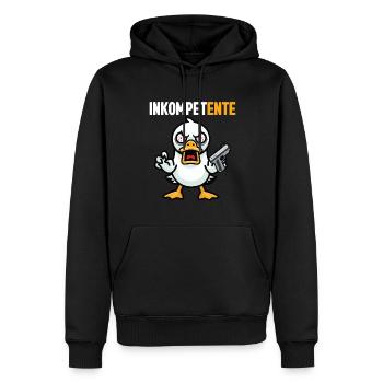 Lustig Ironie Ente Ente Sarkasmus Geschenk - Männer Premium Bio Hoodie - Schwarz - Vorne - Nico (187cm)