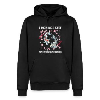 Kois Koi Sarkasmus Geschenk - Männer Premium Bio Hoodie - Schwarz - Vorne - Nico (187cm)