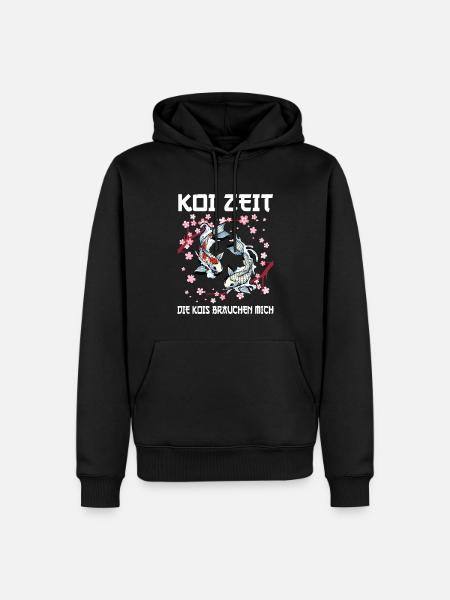 Kois Koi Sarkasmus Geschenk - Männer Premium Bio Hoodie - Schwarz