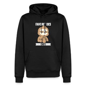 Abschied Kollegin Abschiedsparty Geschenk - Männer Premium Bio Hoodie - Schwarz - Vorne - Nico (187cm)