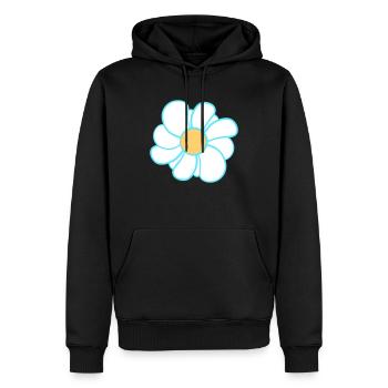 Marguerites blanches Fleurs Printemps Été Fleurs - Sweat à capuche Premium bio Homme - noir - Devant - Nico (187cm)