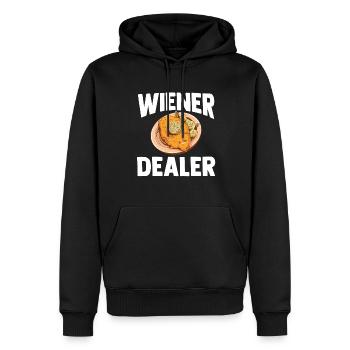 Schnitzel Wiener Schweineschnitzel Geschenk - Männer Premium Bio Hoodie - Schwarz - Vorne - Nico (187cm)