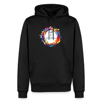 KiJØ x ISOvation - Men’s Premium Organic Hoodie - black - Front - Nico (187cm)
