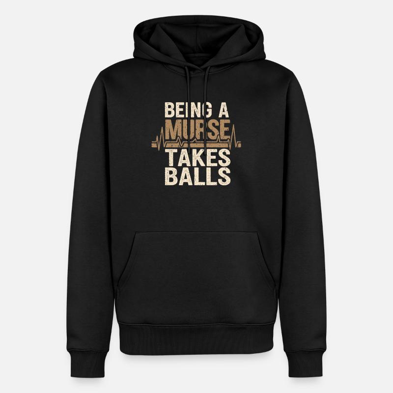 Cooler Krankenpfleger - Männer Premium Bio Hoodie - Schwarz