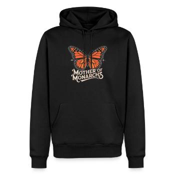 Majestätische Monarchfalter Liebe - Männer Premium Bio Hoodie - Schwarz - Vorne - Nico (187cm)