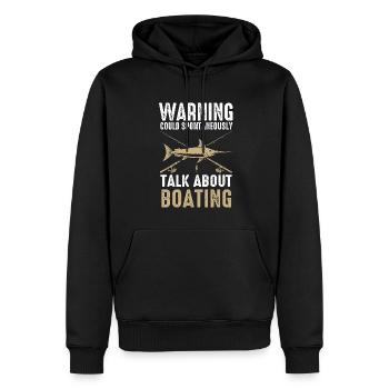 Angeln Fische Fischer Geschenk - Männer Premium Bio Hoodie - Schwarz - Vorne - Nico (187cm)