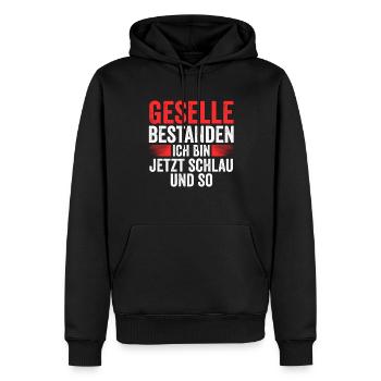 Geselle Prüfung Gesellen Prüfung Geschenk - Männer Premium Bio Hoodie - Schwarz - Vorne - Nico (187cm)