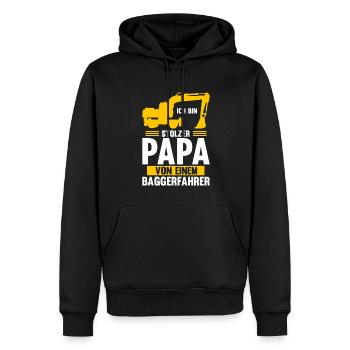Bagger Fahrer Bagger Bauen Geschenk - Männer Premium Bio Hoodie - Schwarz - Vorne - Nico (187cm)