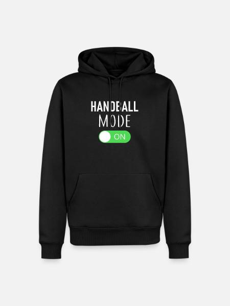 Mode Handball activé - Sweat à capuche Premium bio Homme - noir