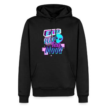 Pop-Art-Teezeit - Männer Premium Bio Hoodie - Schwarz - Vorne - Nico (187cm)