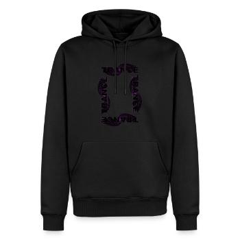In Trance - Männer Premium Bio Hoodie - Schwarz - Vorne - Nico (187cm)