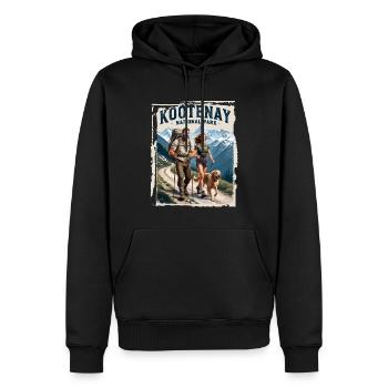 Kootenay National Park Adventure Nature - Men’s Premium Organic Hoodie - black - Front - Nico (187cm)