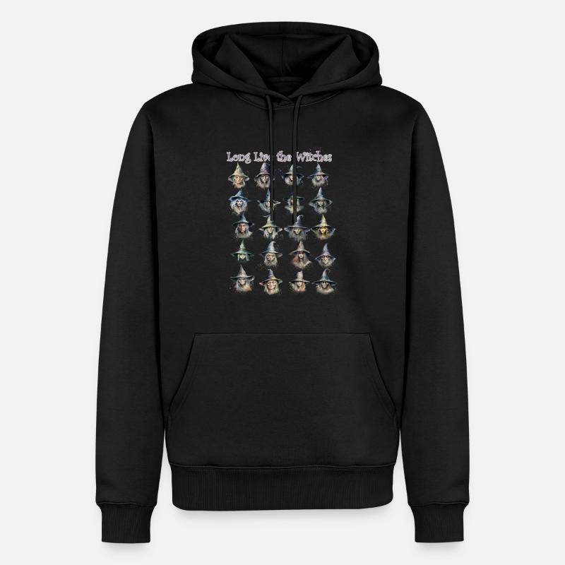Lang leben die Hexen - Männer Premium Bio Hoodie - Schwarz