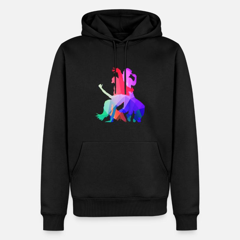 breakdancer bboy - Männer Premium Bio Hoodie - Schwarz