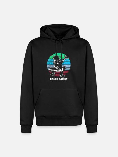 Breakdance - Sweat à capuche Premium bio Homme - noir