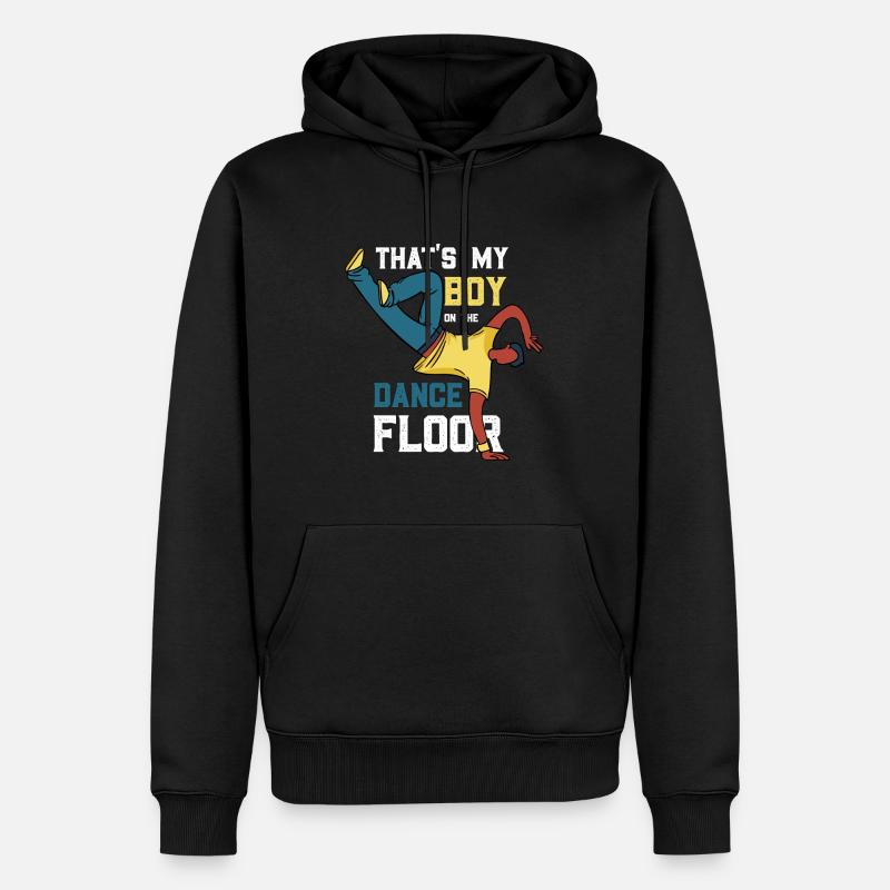BreakDancer - Männer Premium Bio Hoodie - Schwarz