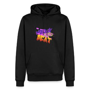 Breakdancer Graffiti - Sweat à capuche Premium bio Homme - noir - Devant - Nico (187cm)