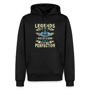 Birthday January 1985 | January 1985 Gift - Men’s Premium Organic Hoodie - black - Front - Nico (187cm)