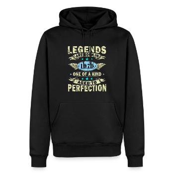 Born 1970's Birthday Gift 1970's Vintage 1970's - Men’s Premium Organic Hoodie - black - Front - Nico (187cm)