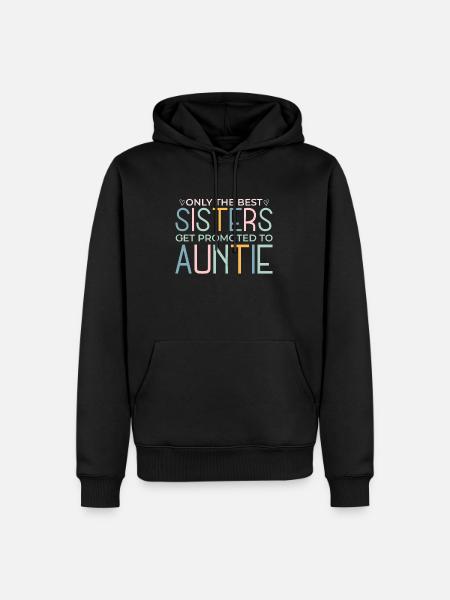 Befördert zur Tante - Männer Premium Bio Hoodie - Schwarz