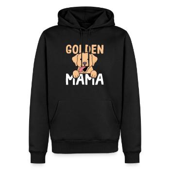 Goldene Mama Golden Retriever - Sweat à capuche Premium bio Homme - noir - Devant - Nico (187cm)