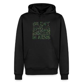 Mason Masonic Camo Freemason - Männer Premium Bio Hoodie - Schwarz - Vorne - Nico (187cm)