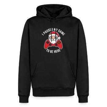Gamer Weihanchten Gaming Weihnachten Zocken Zocker - Männer Premium Bio Hoodie - Schwarz - Vorne - Nico (187cm)