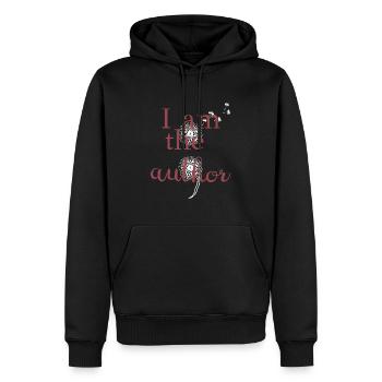 Psychische Gesundheit Depression Semikolon - Männer Premium Bio Hoodie - Schwarz - Vorne - Nico (187cm)