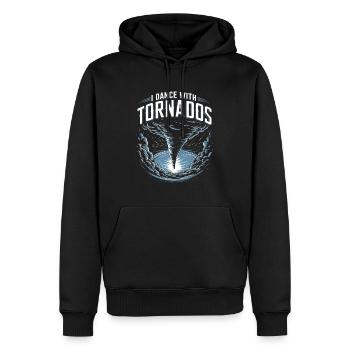 Costume de chasseur de tempête Chasseur de tempête - Sweat à capuche Premium bio Homme - noir - Devant - Nico (187cm)