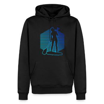 Standup Paddleboard Stand up Paddle Board - Sweat à capuche Premium bio Homme - noir - Devant - Nico (187cm)