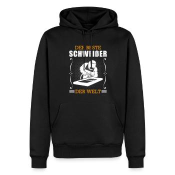 Schweißer Beruf Schweißgerät Handwerker Geschenk - Männer Premium Bio Hoodie - Schwarz - Vorne - Nico (187cm)