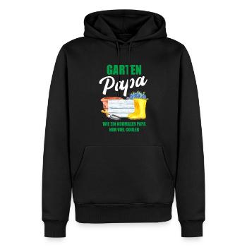 Garten Papa Lustiger Spruch Geschenk Herren - Männer Premium Bio Hoodie - Schwarz - Vorne - Nico (187cm)