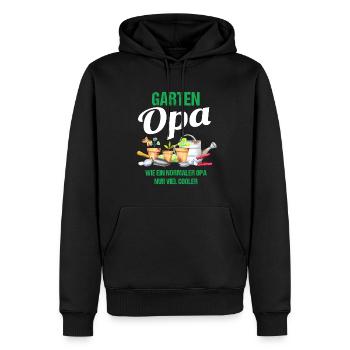 Garten Opa Lustiger Spruch Geschenk Herren - Männer Premium Bio Hoodie - Schwarz - Vorne - Nico (187cm)