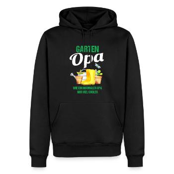 Garten Opa Lustiger Spruch Geschenk Herren - Männer Premium Bio Hoodie - Schwarz - Vorne - Nico (187cm)