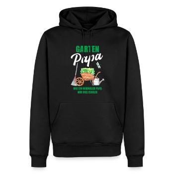 Garten Papa Lustiger Spruch Geschenk Herren - Männer Premium Bio Hoodie - Schwarz - Vorne - Nico (187cm)